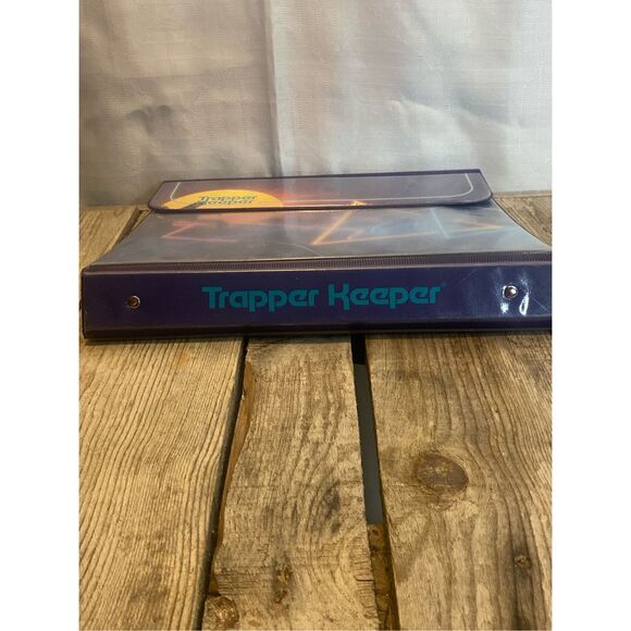 Mead Trapper Keeper Binder Folder Retro Neon Sunset Dolphins 90s Vaporwave Desig - Picture 6 of 7